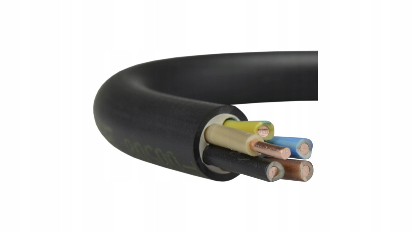 Kabel Yky 5x2,5 50m Do Ziemi Elektrokabel Prądowy Drut Miedź 02.2037.0050