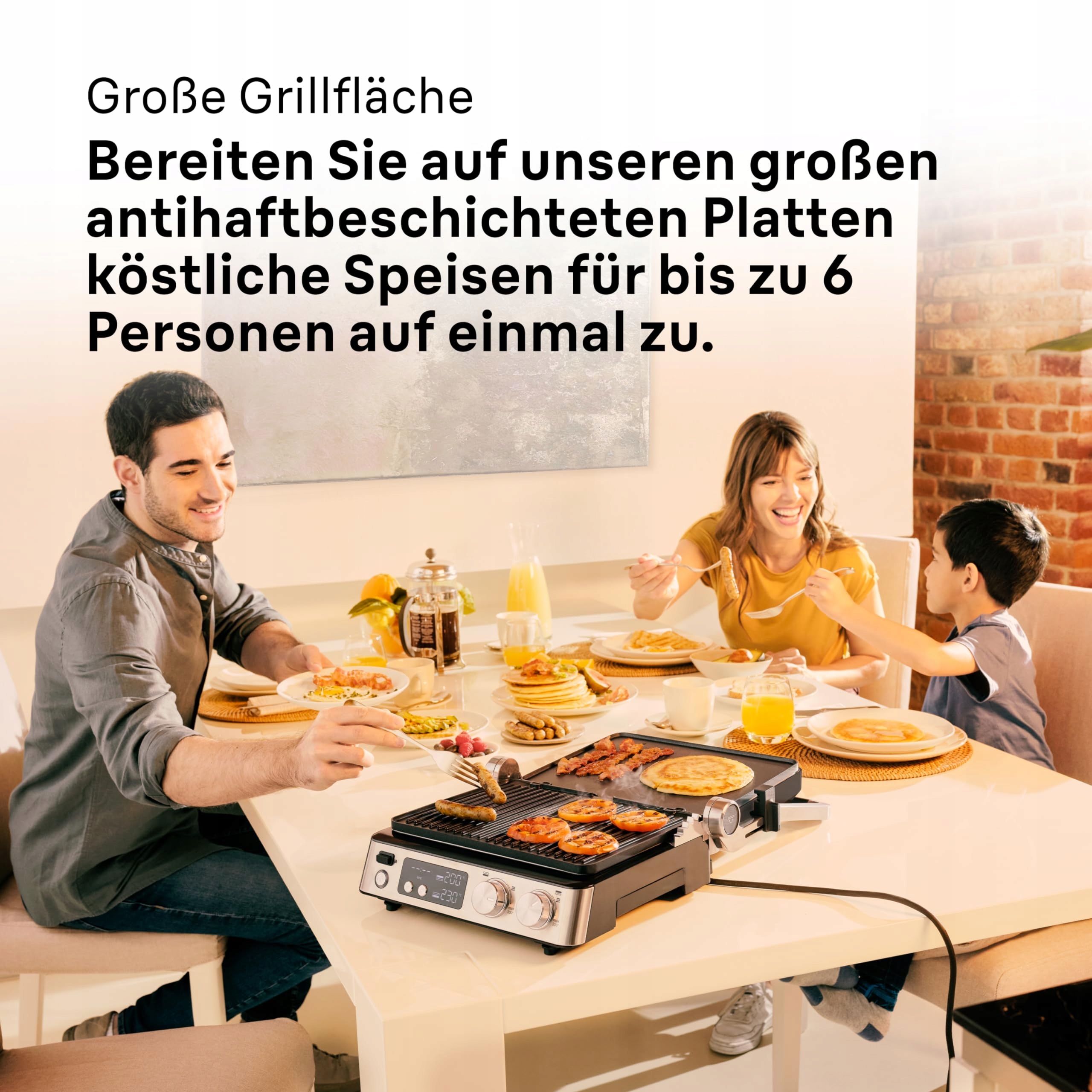 BRAUN MultiGrill 7 Grill Kontaktowy 3w1 BBQ Duża Powierzchnia 2000W — miniatura 6