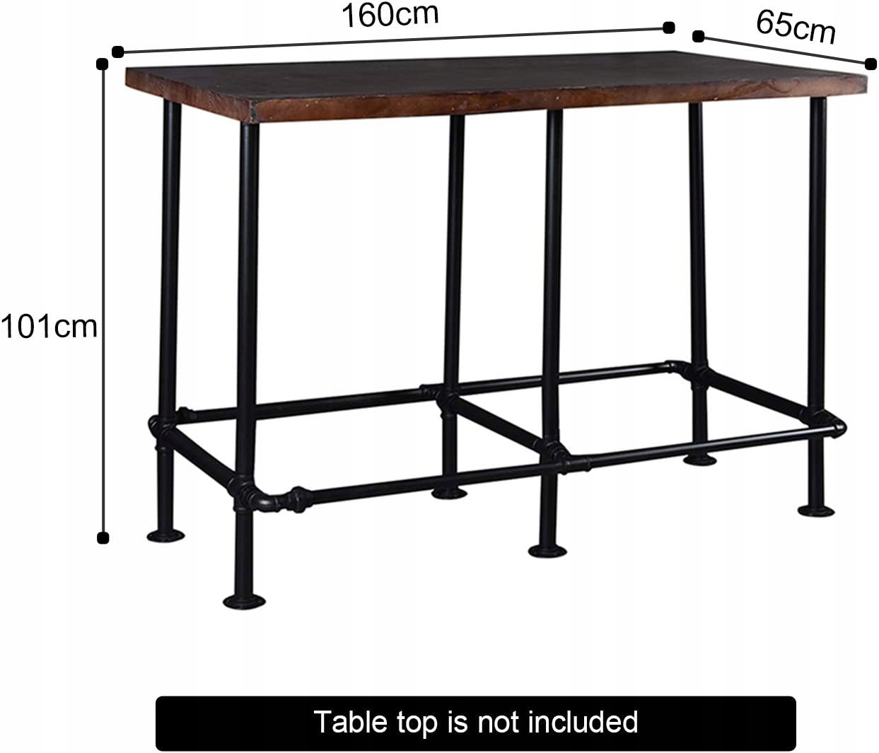 METALOWA RAMA PODSTAWA STOŁU STELAŻ RURY160x65x101 EAN (GTIN) 787860996666