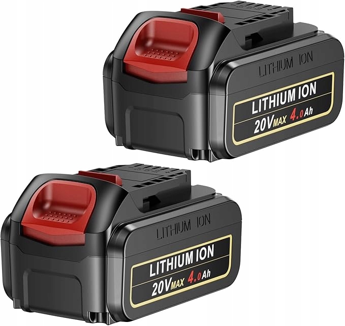 2 kusy Akumulátor 20V 47000 mAh Li-Ion černý pro DeWalt DCB184 DCB200