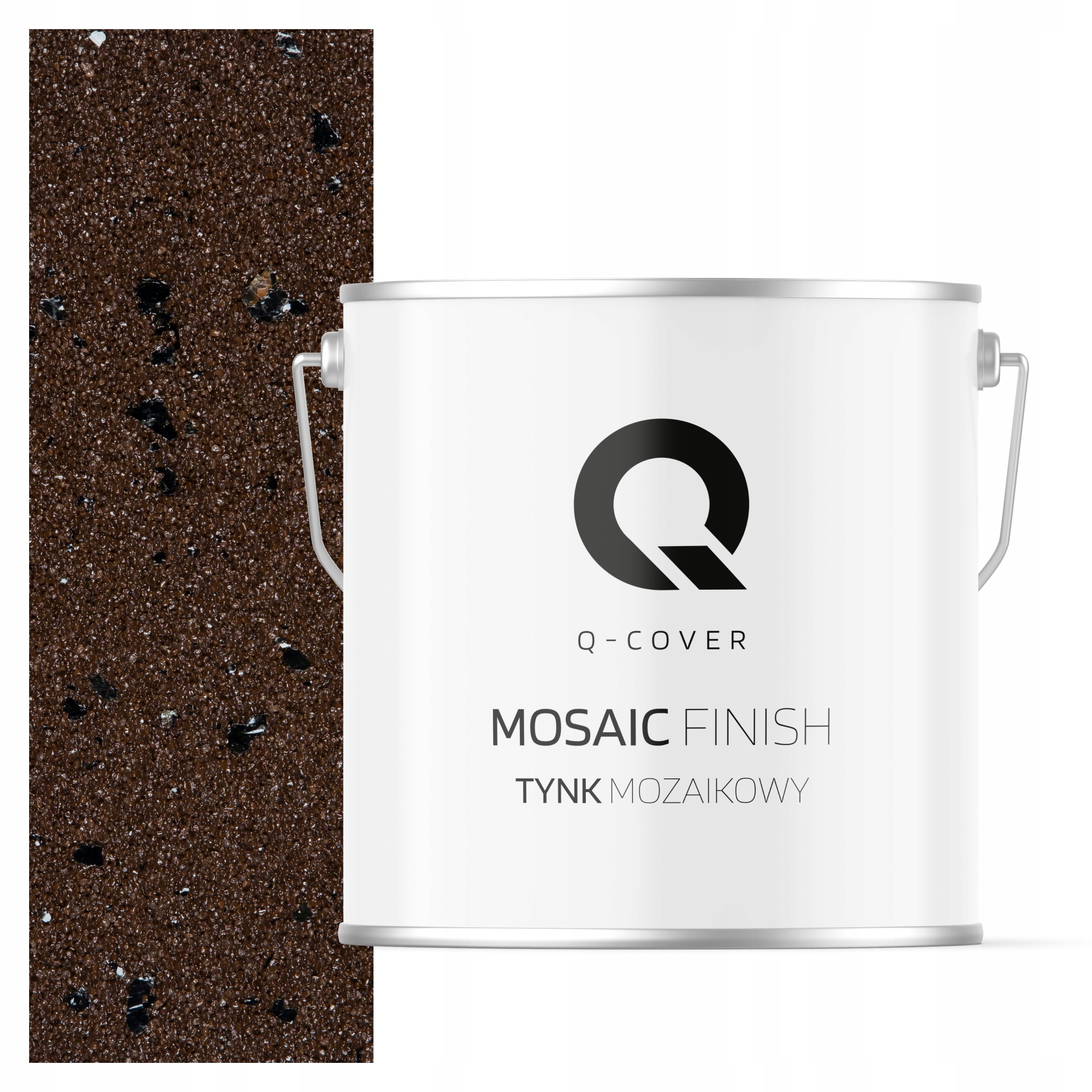 Mozaiková Omítka Mozaika 7KG Hnědá Tmavá Černá Slída M96 Ozdobná Fasáda