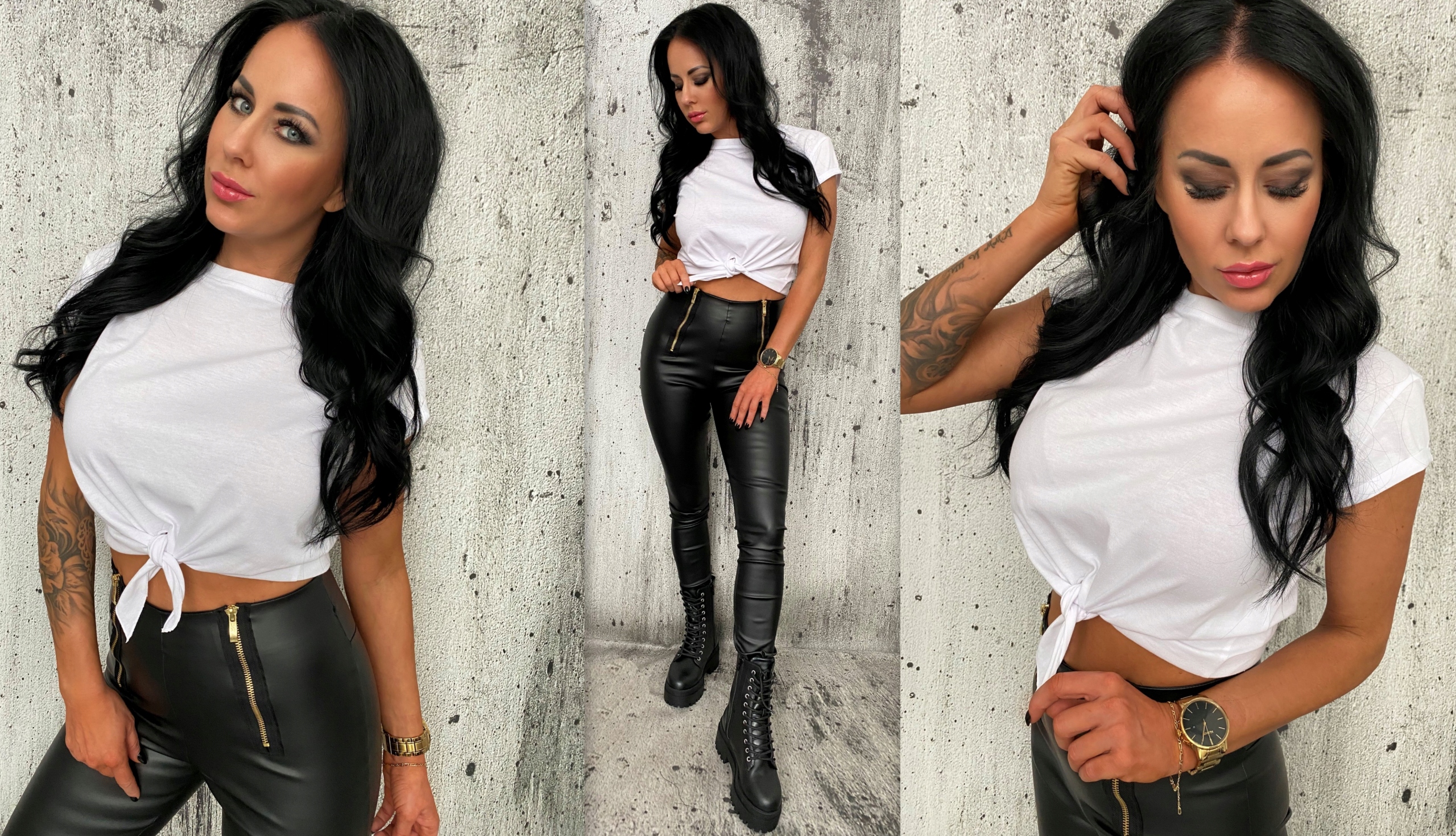 LipMar Krótka bluzka top wiązana pod biustem XL 42 Cechy dodatkowe brak