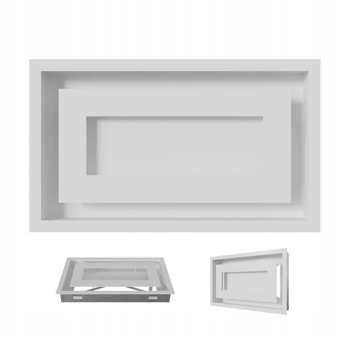 Větrací krbová mřížka Wind 22x37 bílá Jiná Než Všechny