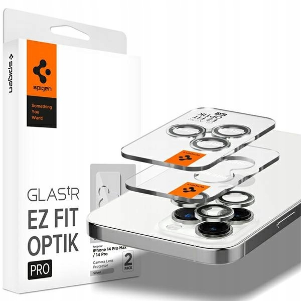 Sklo na objektiv pro iPhone 14 Pro 2ks oleofobní Spigen Optik.Tr