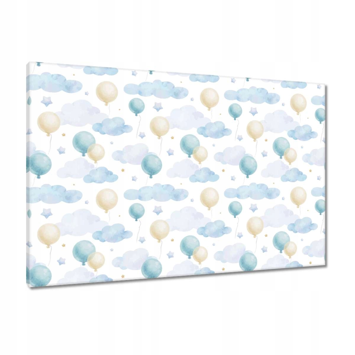 Obrazy 90x60 Pastelový motiv s modrými balónky