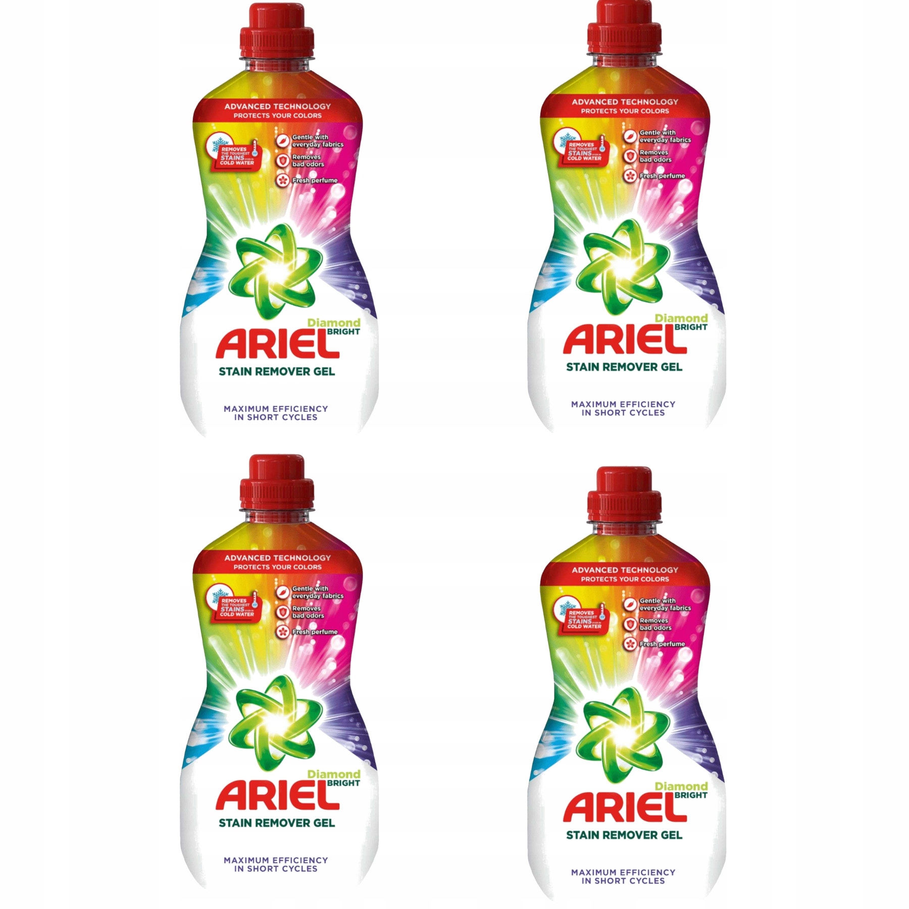 Levně 4x Odstraňovač skvrn na tkaniny Ariel Stain Remover pro barvu 950 ml
