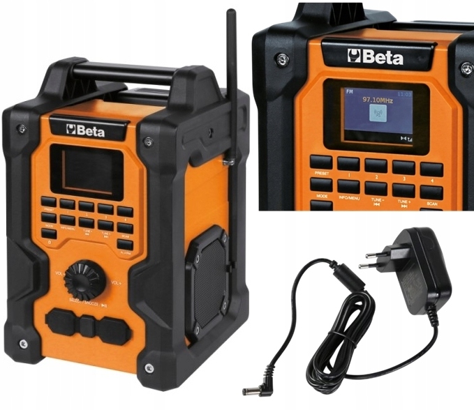 Radio budowlane zasilanie 20V bez akumulatora 1989RCB Beta