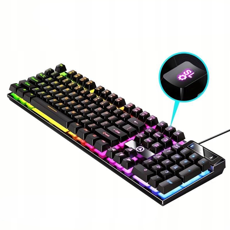 KLAWIATURA MECHANICZNA PODŚWIETLANA DLA GRACZY GAMINGOWA LED Producent DSJ