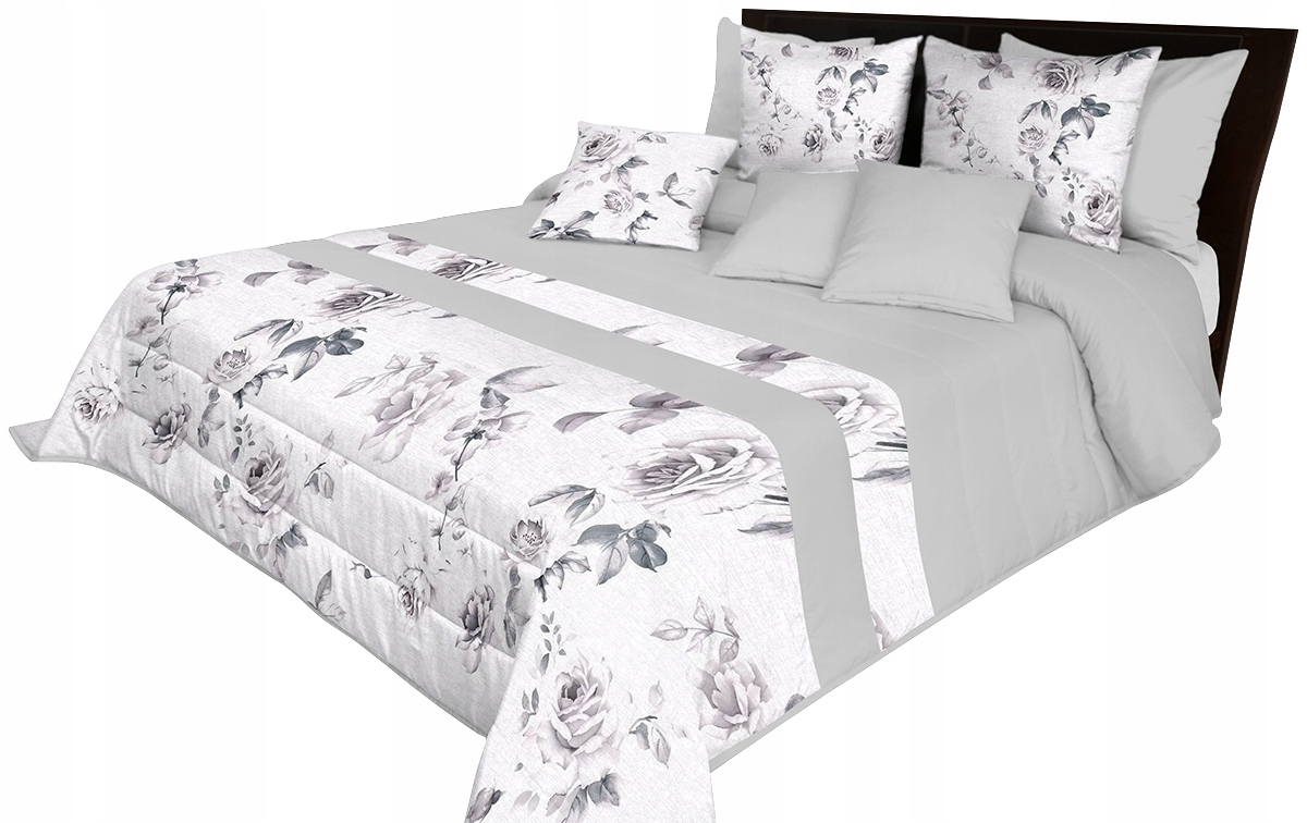 Prošívaný Přehoz 220x240 Na Postel Květiny Elegantní