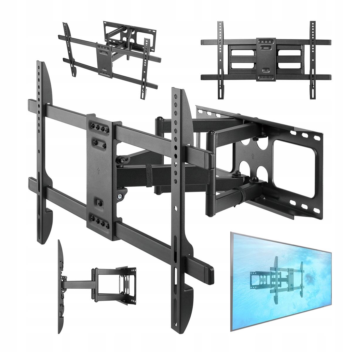 Pevný Pohyblivý Otočný Věšák Pro Televizor O Velikosti 85 Palců Hisense Nástěnný