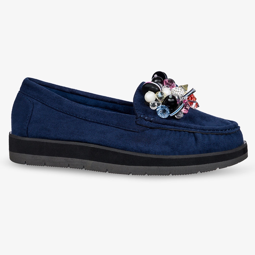 MOKASYNY DAMSKIE PÓŁBUTY Z OZDOBĄ WKŁADKA SKÓRA 37 Oryginalne opakowanie producenta pudełko