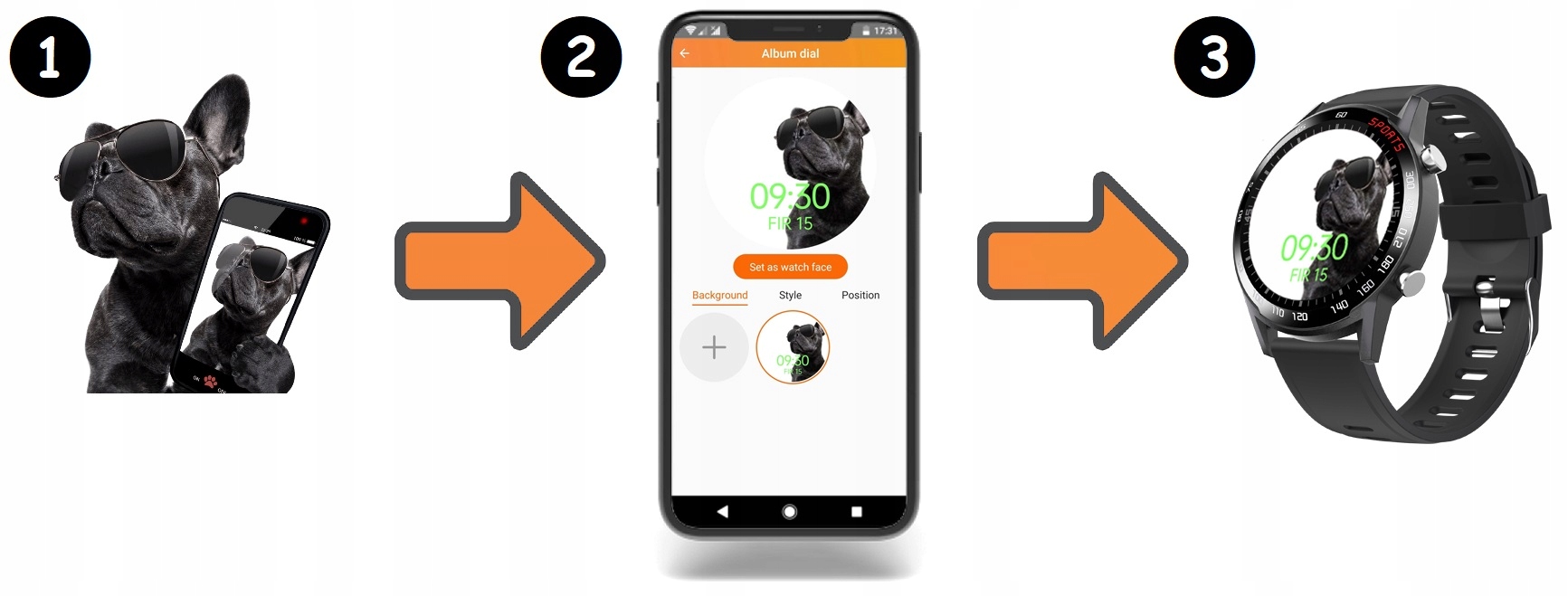 Smartwatch Bemi Racer Szary (Gun Gray) Lokalizator GPS nie