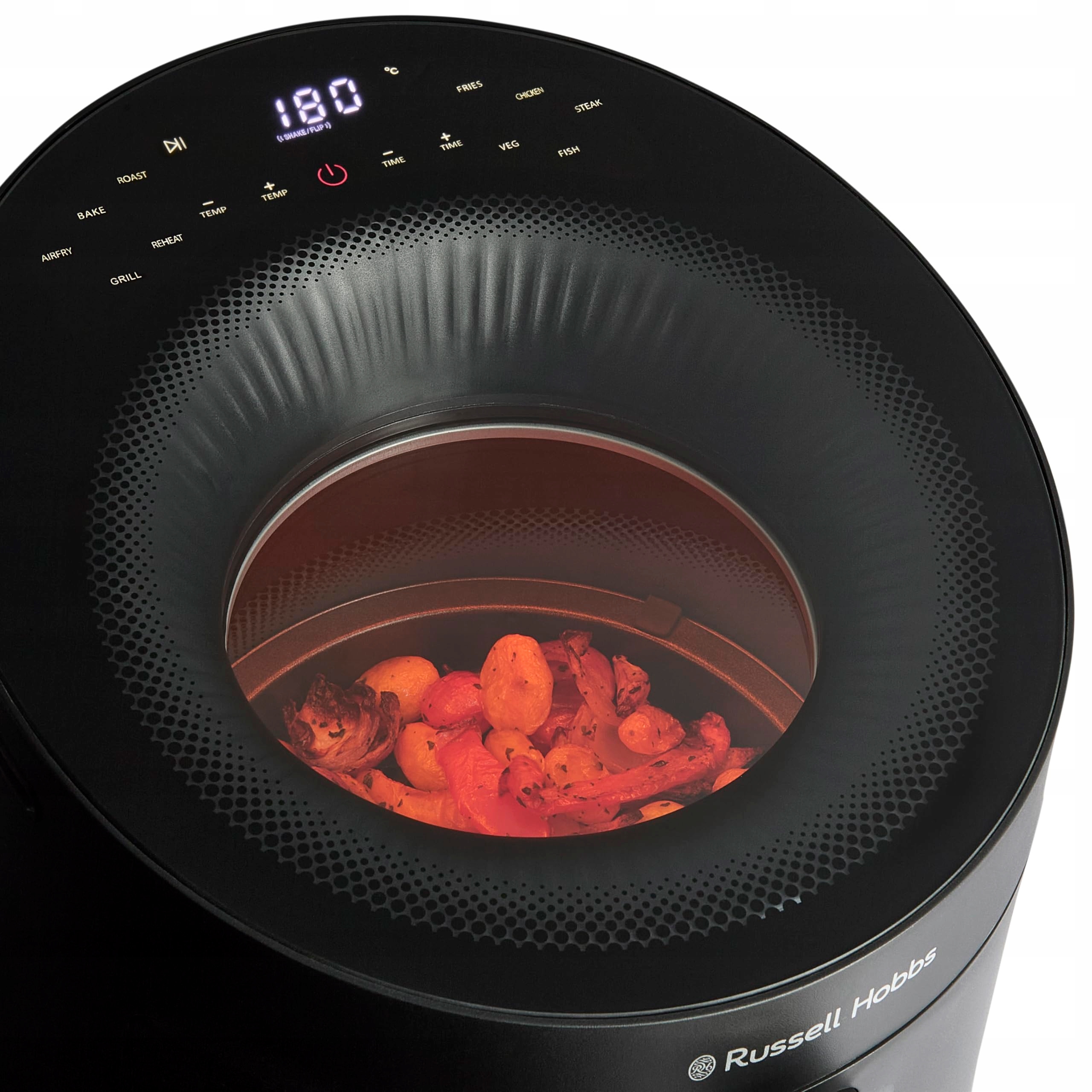 Russell Hobbs Frytkownica Beztłuszczowa 5L 10 Programów Okienko Czarna