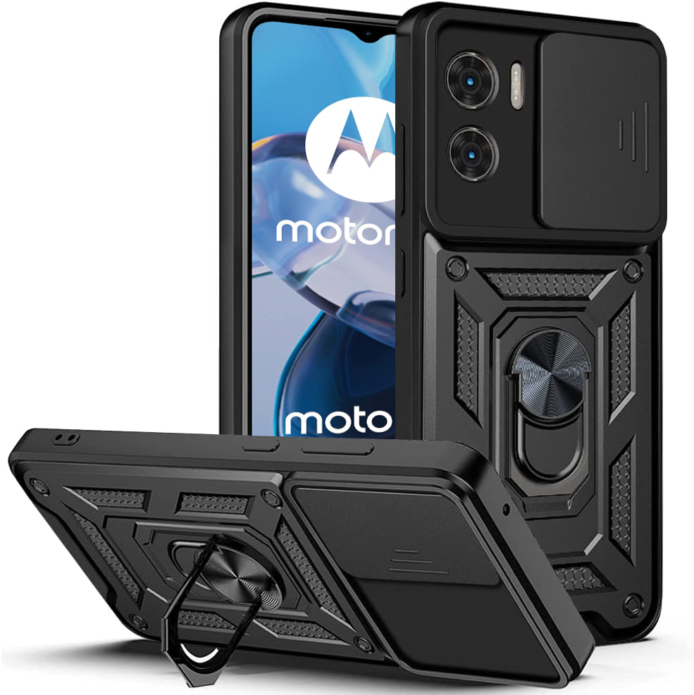 

Etui Pancerne Slide Szkło do Motorola E22 E22i