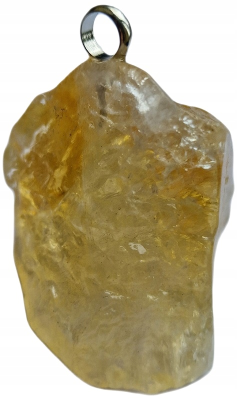 Citron Přírodní Přívěsek Kámen Úspěchu Bohatství Etnické Inspirace