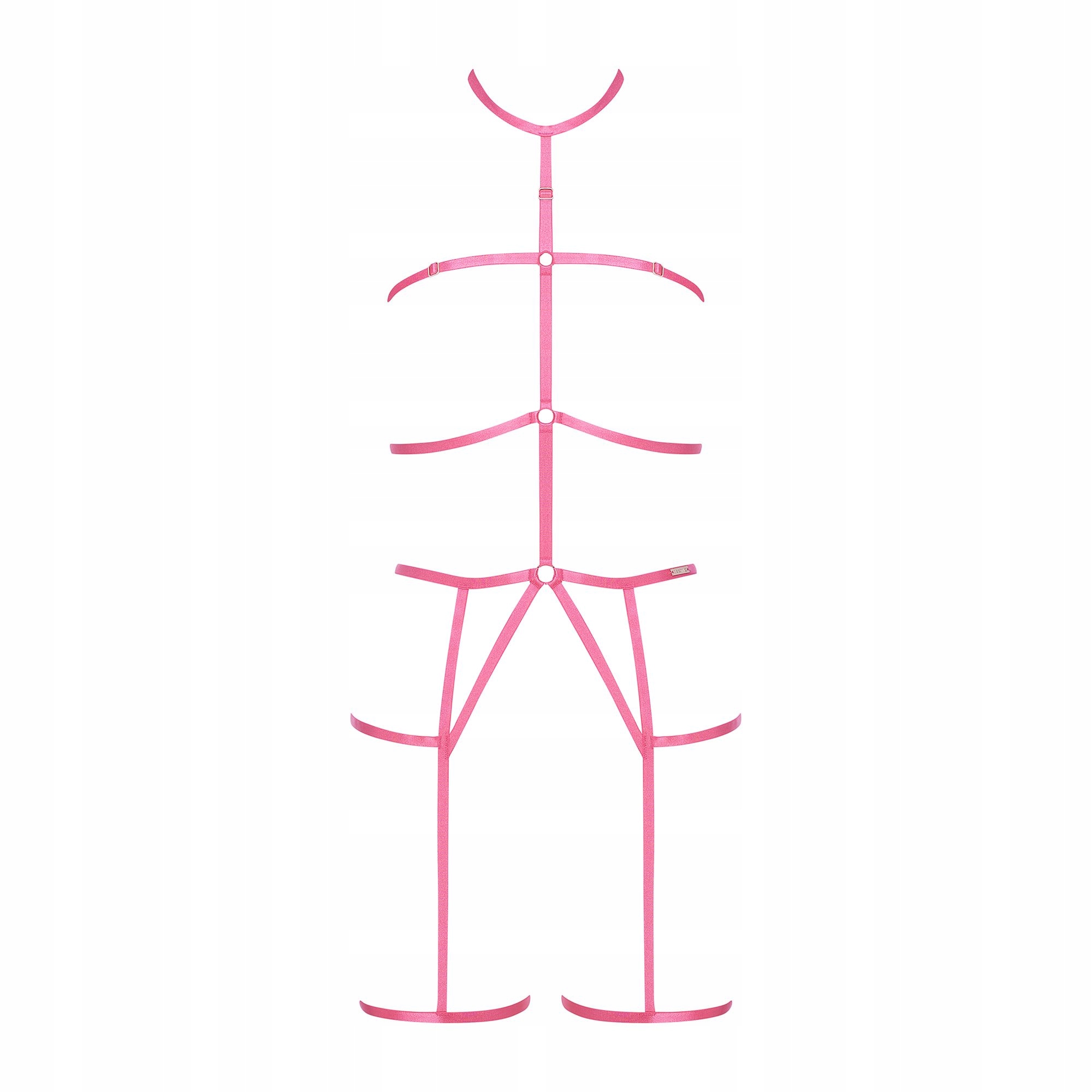 Body harness postroj spodní prádlo pásy Hot Růžový