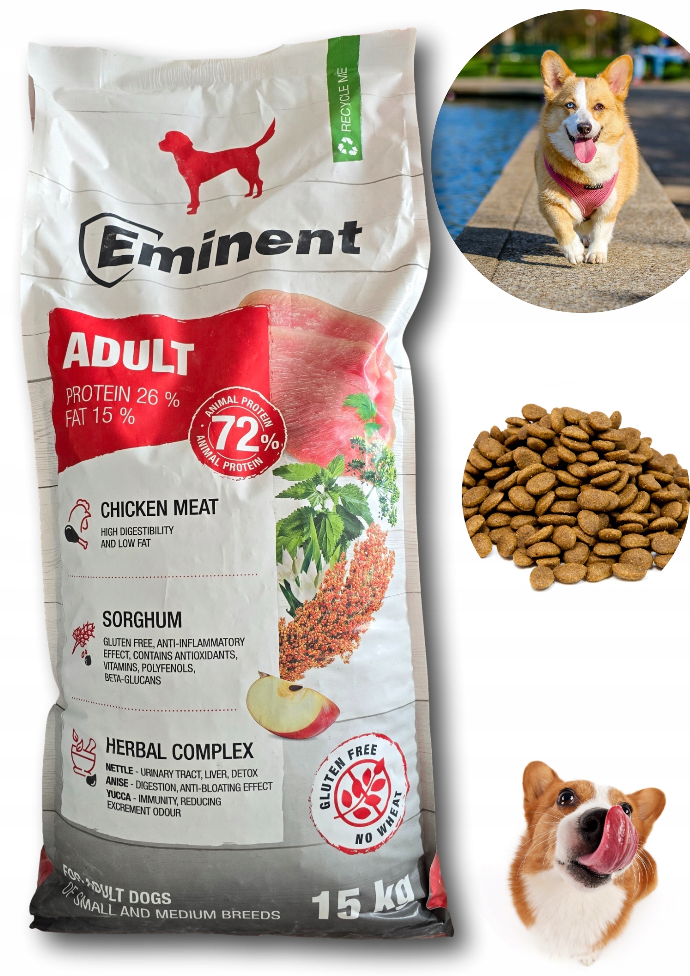 Levně Eminent Premium Adult 26/15 suché krmivo 15 kg