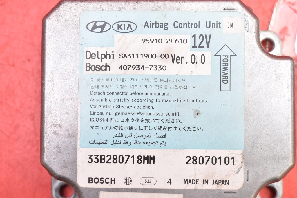 modulo SENSOR airbag airbag 95910-2E610 HYUNDAI TUCSON 1 e 04-10
