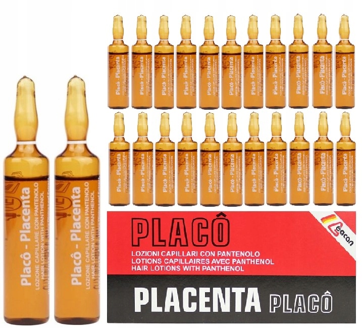 

Placenta ampułki na porost włosów Placo 24x10ml