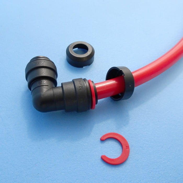 PIERŚCIEŃ ZABEZPIECZAJĄCY FI12 CZERWONY John Guest 10szt Numer katalogowy części PM1812R