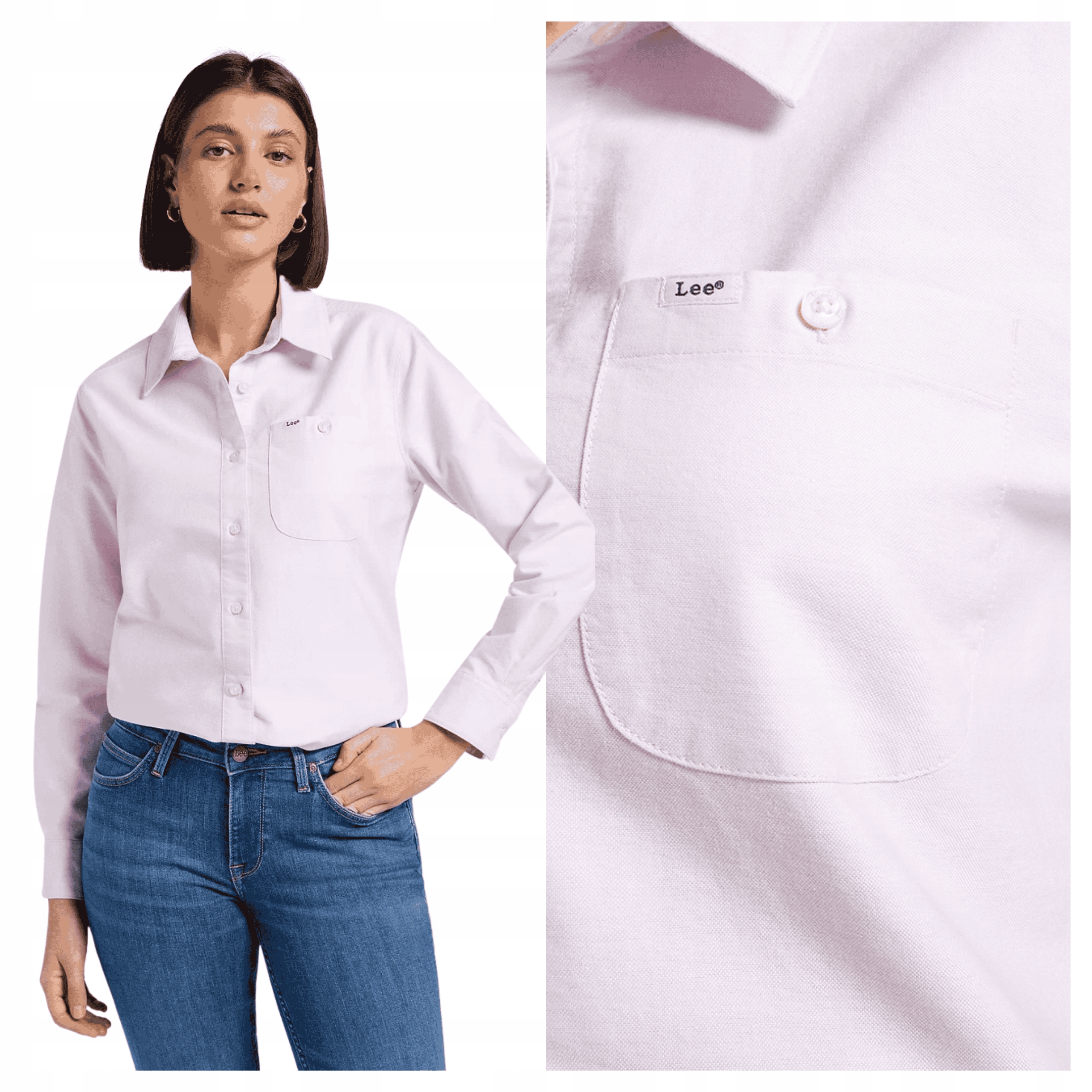 Dámská košile Lee All Purpose Shirt Bavlněná Růžová M