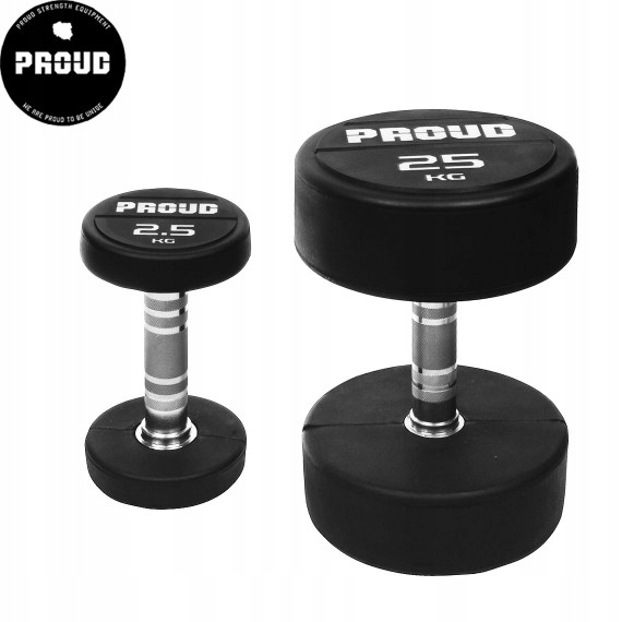 

Zestaw Hantli Ogumowanych 40-50KG Proud