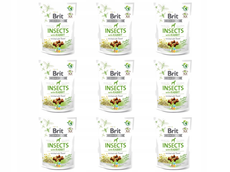 Przysmak dla psa Brit Care Dog Crunchy Cracker Insect & Rabbit 9 x 200g
