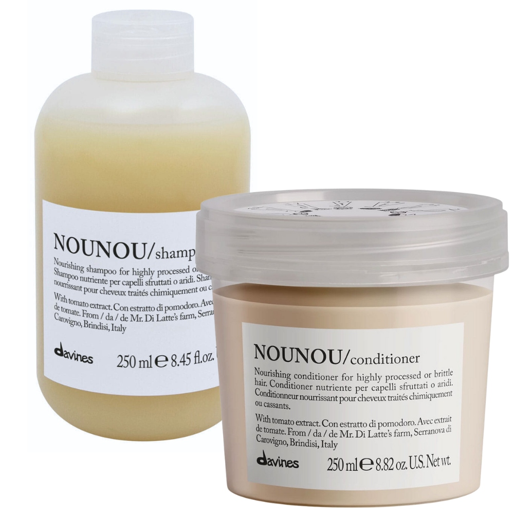 [zestaw] Davines Essential Haircare Nounou Odżywka 250ml i Szampon 250ml-Zdjęcie-0