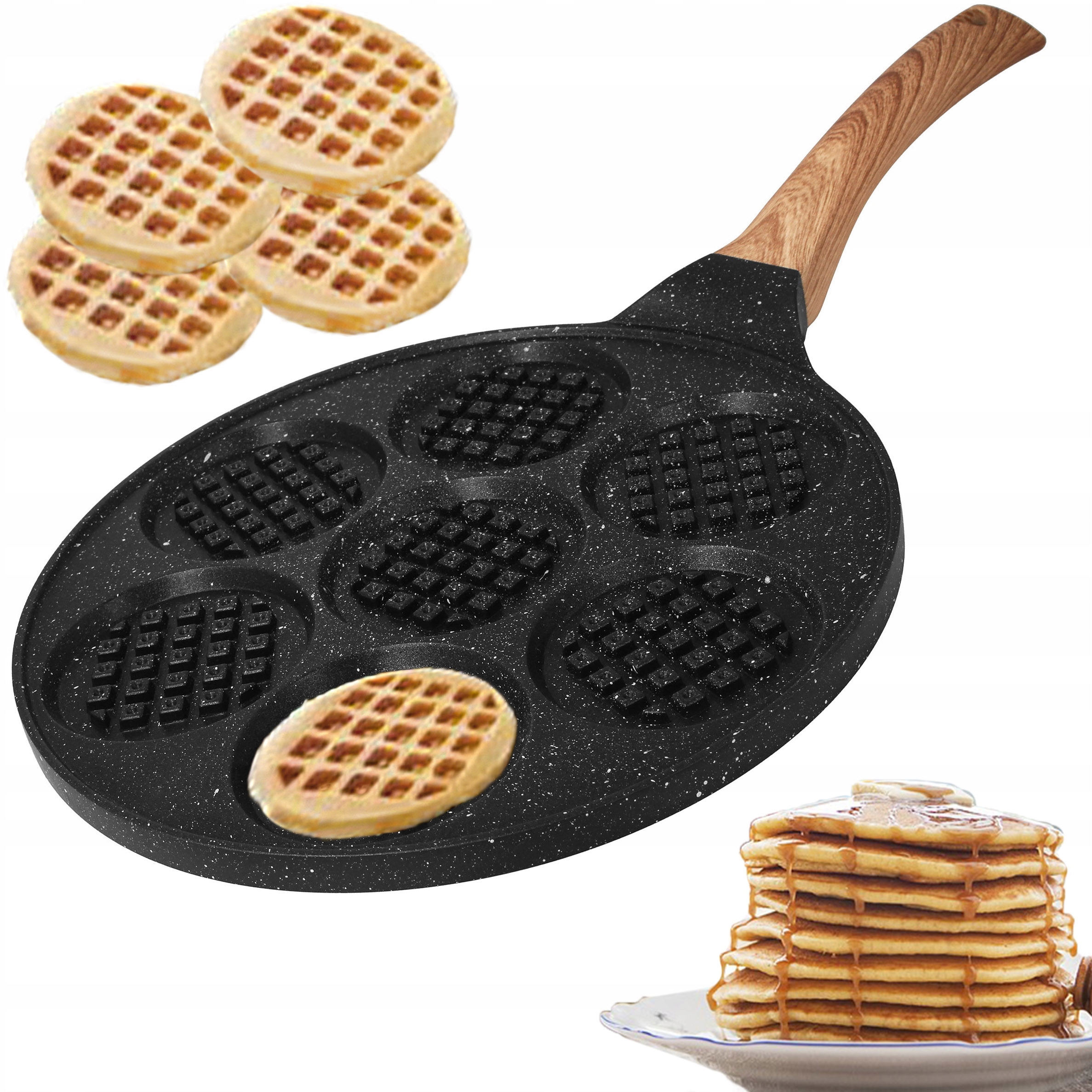 

Patelnia do pancakes jajek placków gofry 7 otworów