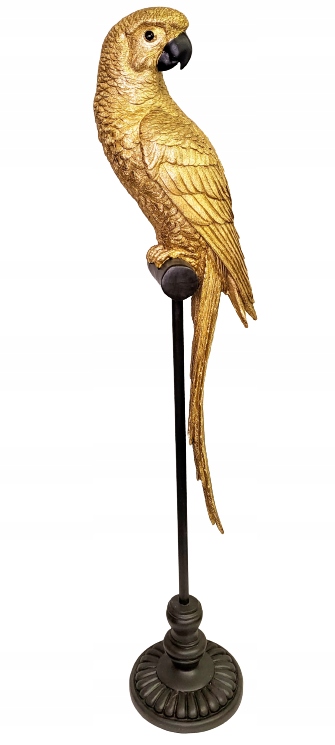 Figurka Papuga Złota Na Stojaku Kakadu 102CM