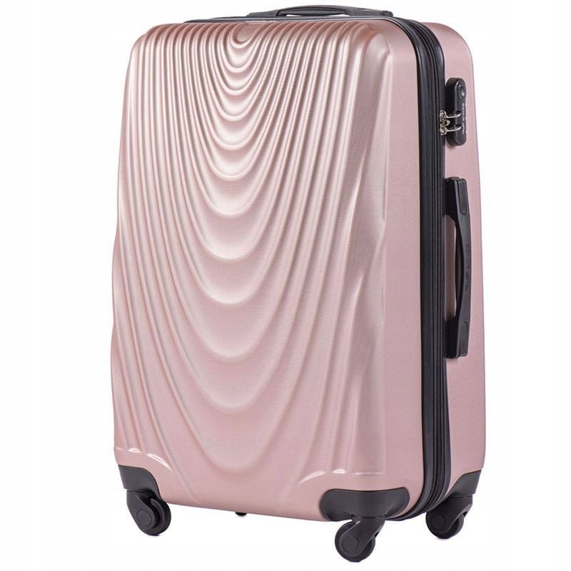 Walizka Wings Duża Poszerzana 304 Falcon 28" 97L Rose Gold