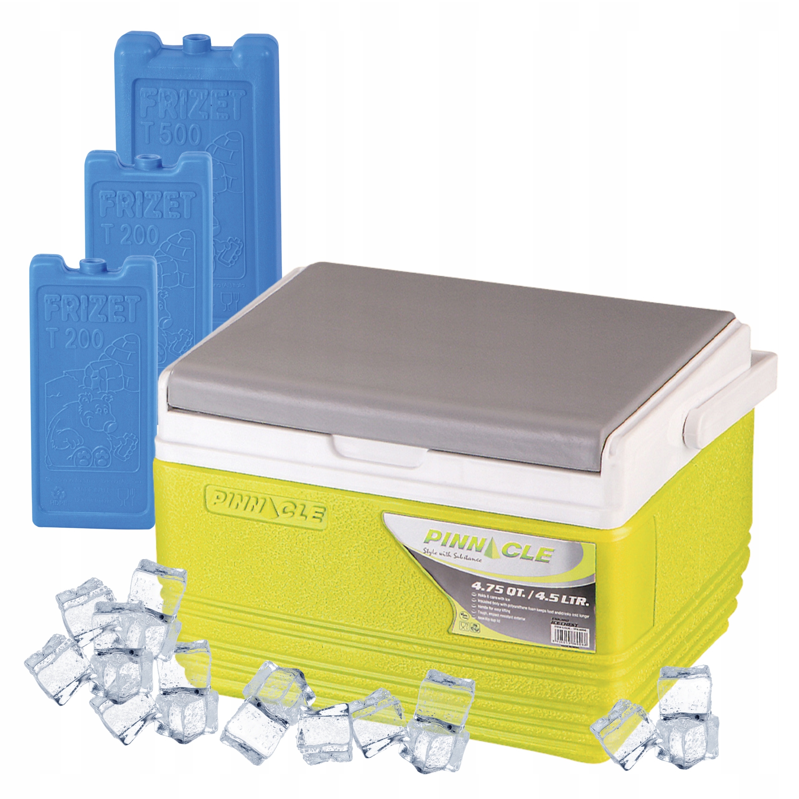 Malá turistická lednička na náplně 4,5L Pinnacle Tpx 6006 Limetka 3 náplně