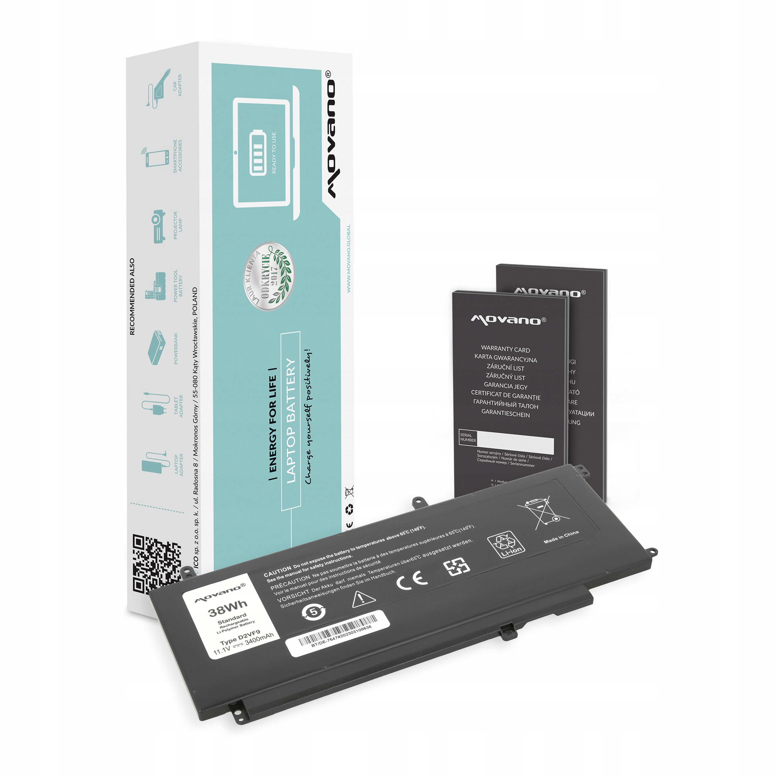 Baterie Movano pro Dell Inspiron 15 (7547), 15 (754)