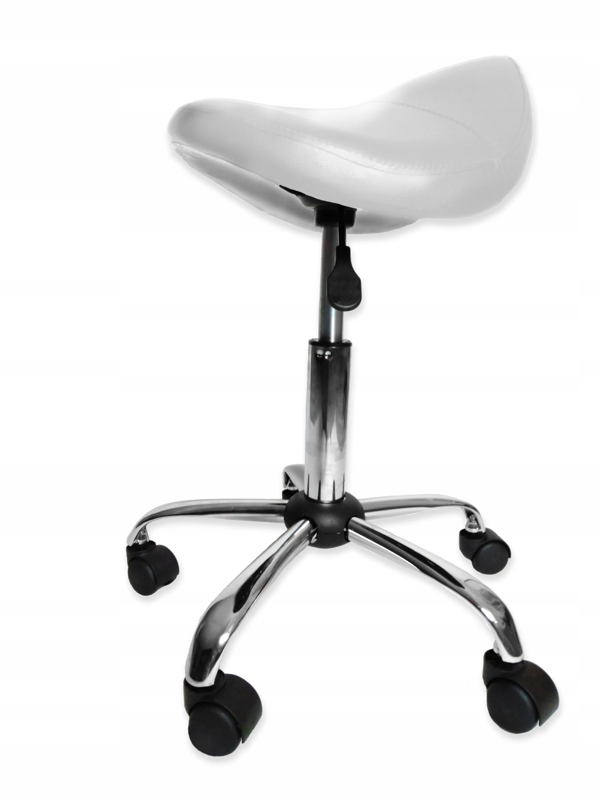 Taboret Kosmetyczny Profilowany Rodeo Siodło Regulowany Obrotowy Rzęs