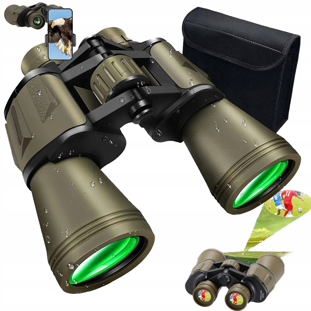 20x50 Taktický vojenský lovecký dalekohled, turistická optika, zoom Pouzdro