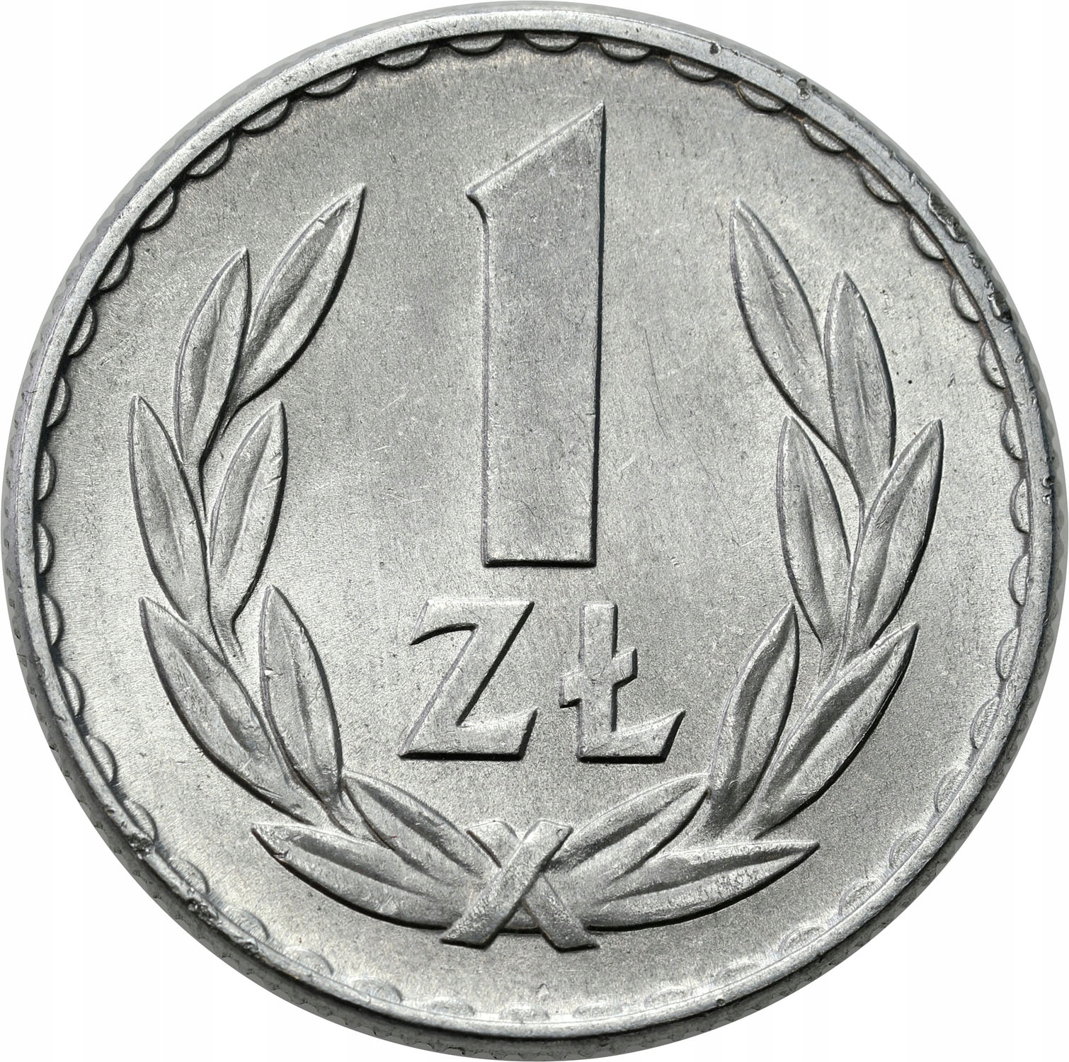 PRL. 1 złoty 1949 Aluminium – PIĘKNE