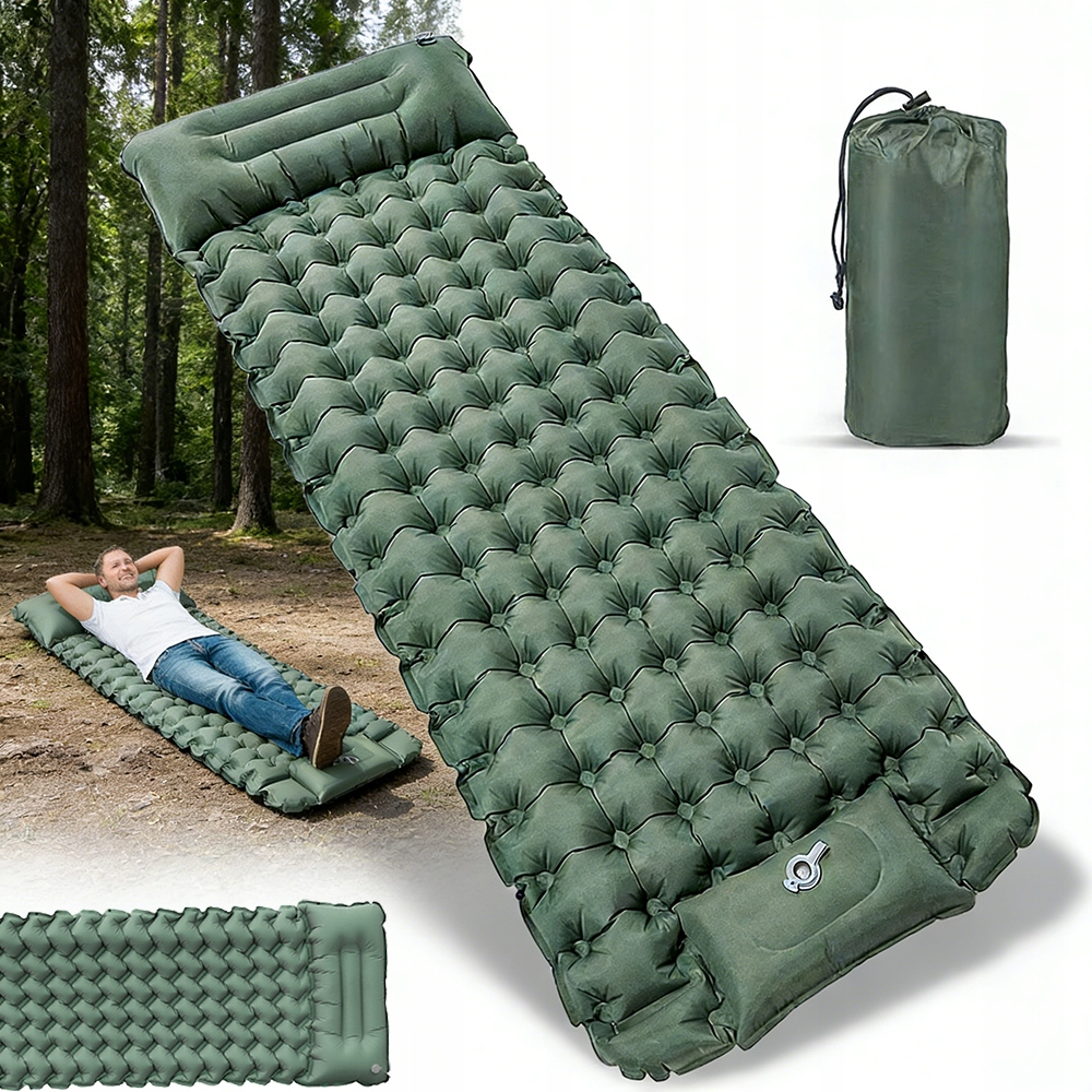 Materac Turystyczny Dmuchany Z Nylonu Tpu Na Kemping I Górskie Wycieczki