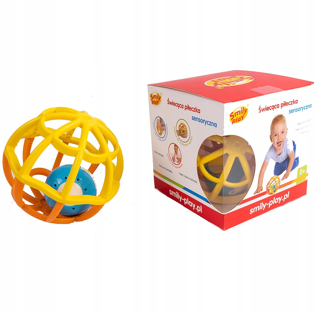 

Grzechotka Miękka Piłka Smily Play SP83658