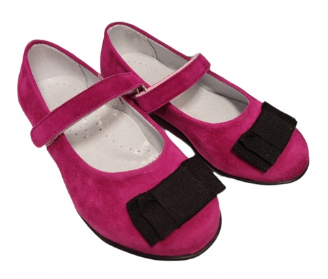 BALERINY BALERINKI WKŁ.SKÓRZANA RZEPY KORNECKI 32 Marka Kornecki