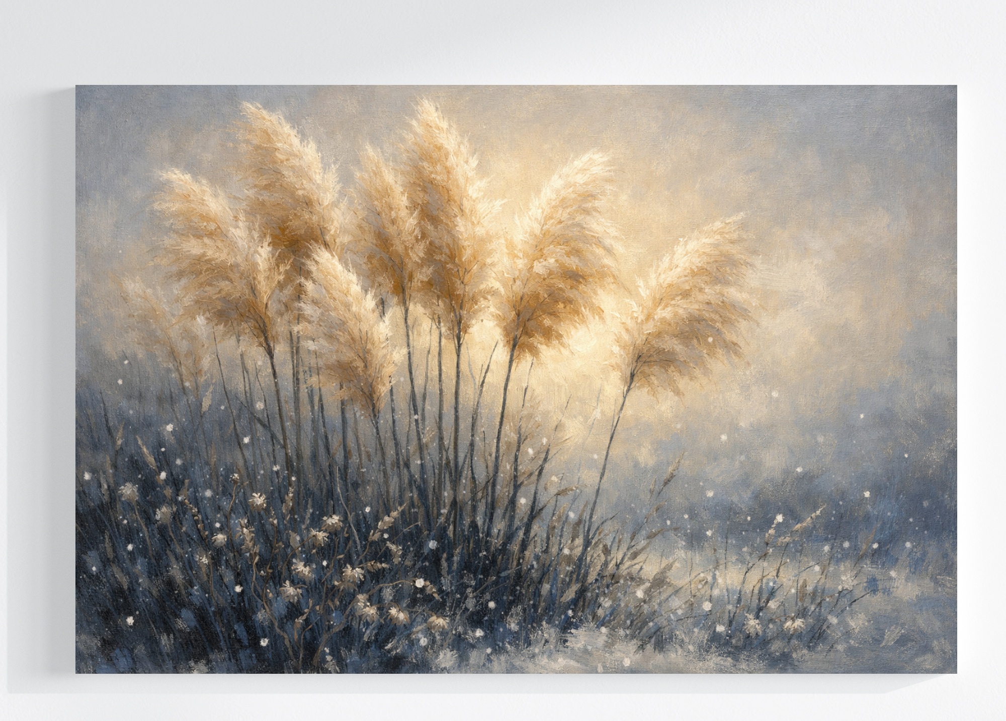 Obraz Na Plátně Canvas Příroda Tráva Ozdobná Pampasová Boho 120x80