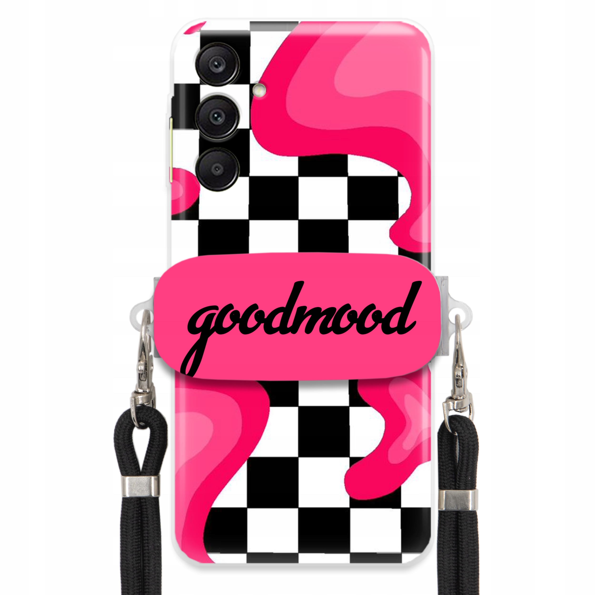 Pouzdro Pro Samsung A26 5G Sada Case Držák Na Vodítko Černá For Teen Splash