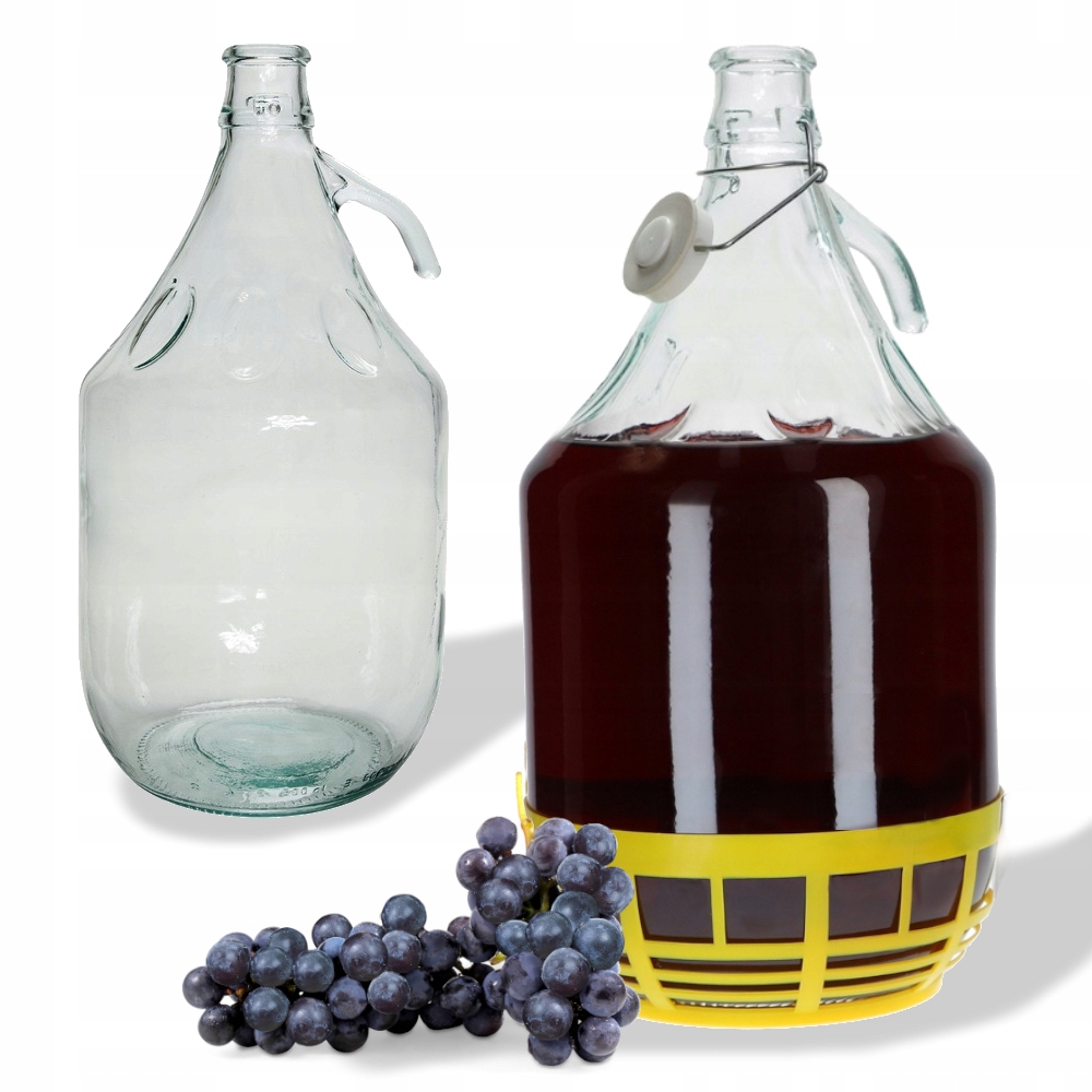 

Balon na wino szklany butelka gąsior galon 5L