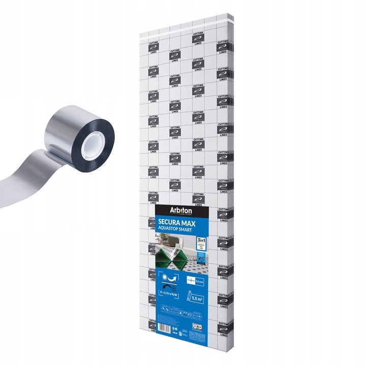 

Podkład Arbiton Secura Max Aquastop Smart 3w1 5mm