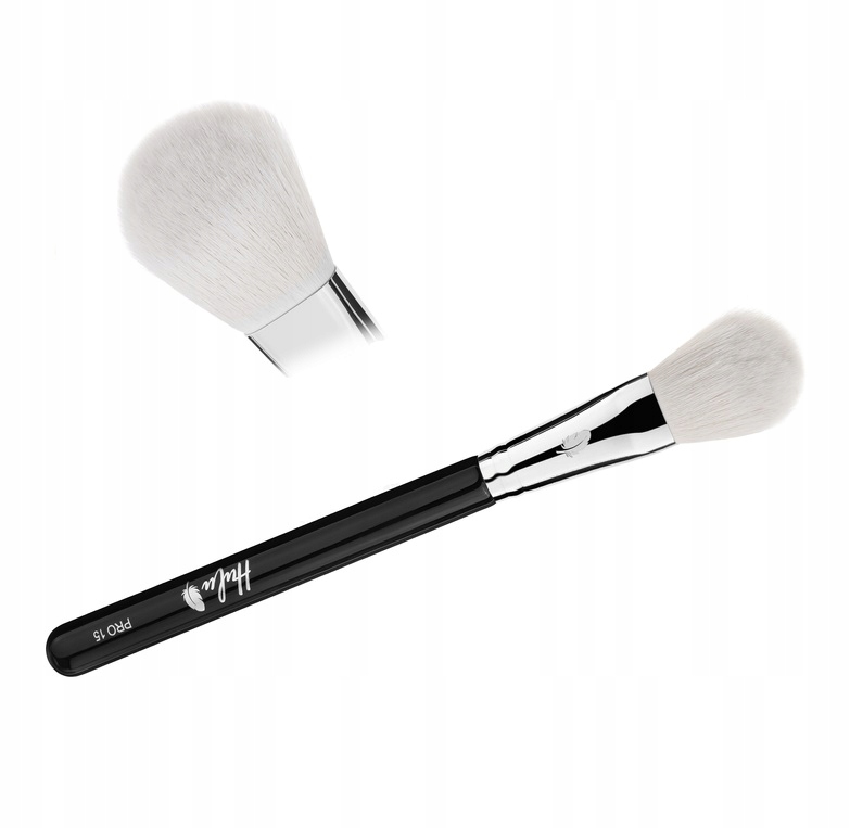 Pędzel Hulu PRO15 Pro 15 do pudru różu podkładu wegański miękki-Zdjęcie-0