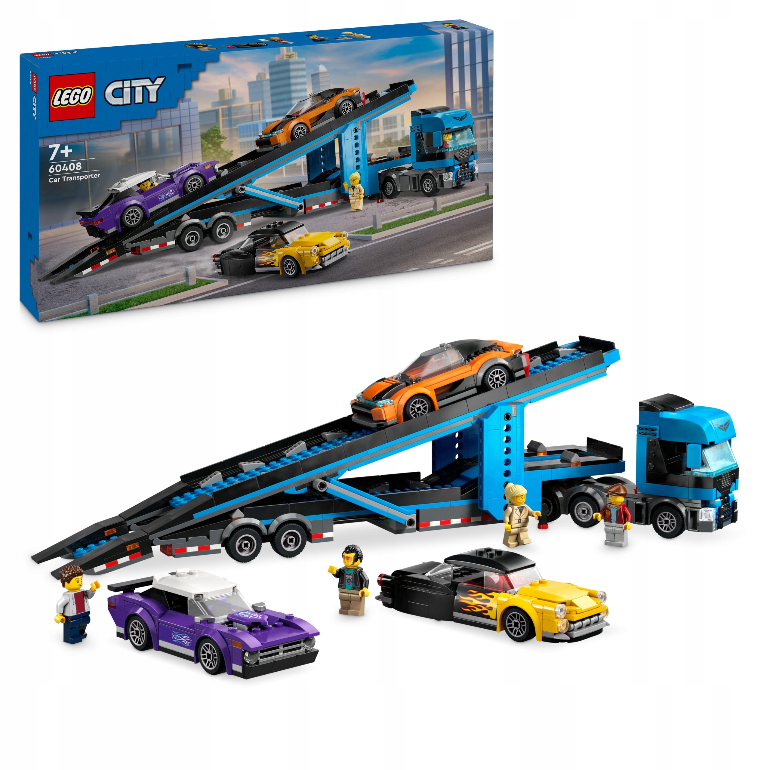 Lego 60408 City Nákladní automobil pro přepravu sportovních automobilů