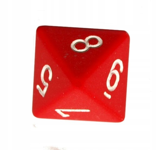 

Kość Rpg K8 kostka do gry czerwona