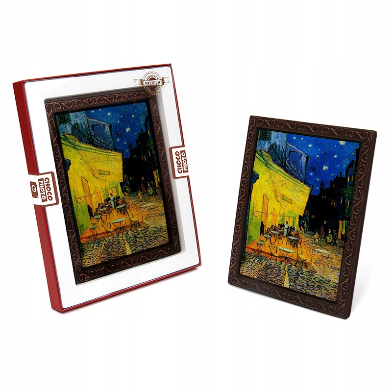 Levně Klasický čokoládový obraz „Terasa kavárny v noci“