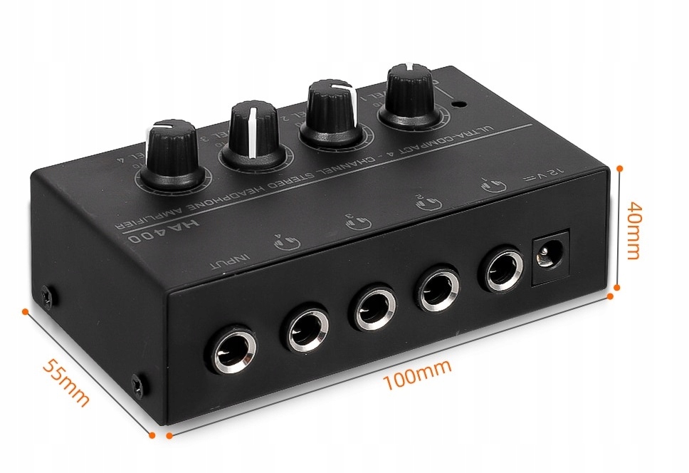 4-kanałowy wzmacniacz słuchawkowy Behringer HA400 Marka Behringer