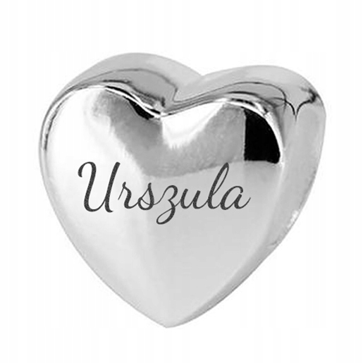 

Charms srebrny Urszula srebro 925 Grawer