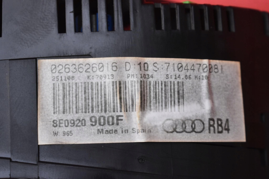 dials dials EU 8E0920900F AUDI A4 B6 2.0 20V 130 KM 00-05